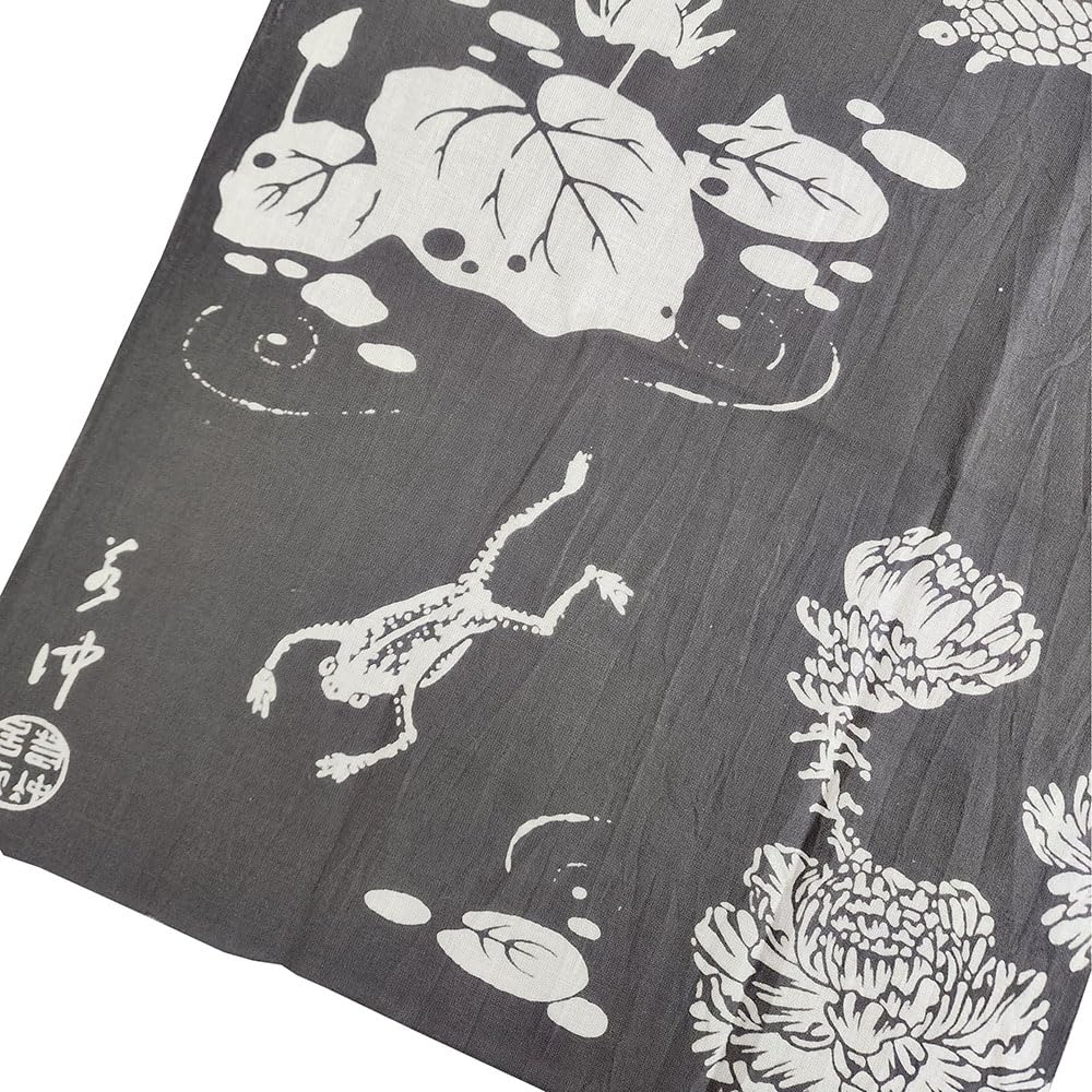 Geisodo Tenugui by Genpo (Tenugui) Jakuchu, Yaoka, Gray, T-9