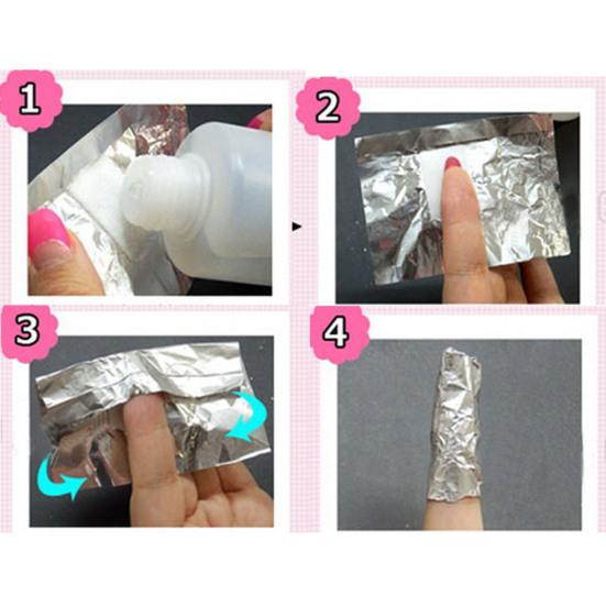 50 шт./100 шт. средства для снятия ногтей. Эффективные и экологически чистые фольгированные обертывания. Средства для снятия ногтей для легкого удаления гель-лака.