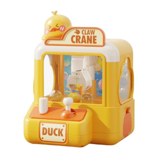 Kids Claw Machine Toy Dinosaur Duck Cartoon Grab Ball Game for Toddlers Fun Candy Claw Crane with Easy Controls