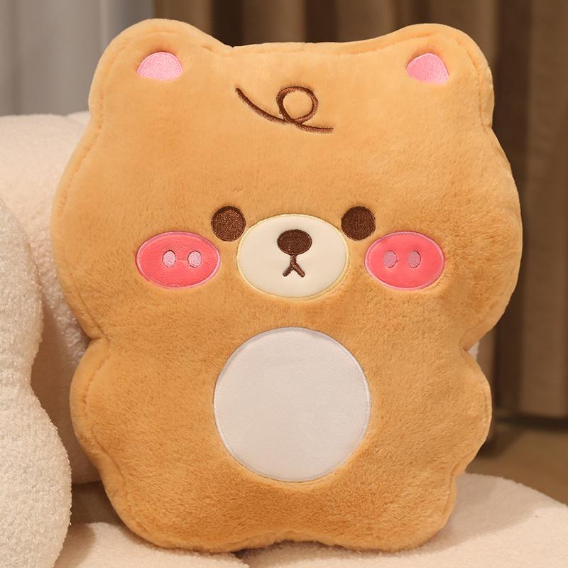 Мягкая подушка в виде милого животного, плюшевая капибара, собака, свинья, пингвин, плюшевая кавайная игрушка, милая плюшевая игрушка, кавайный милый подарок для детей