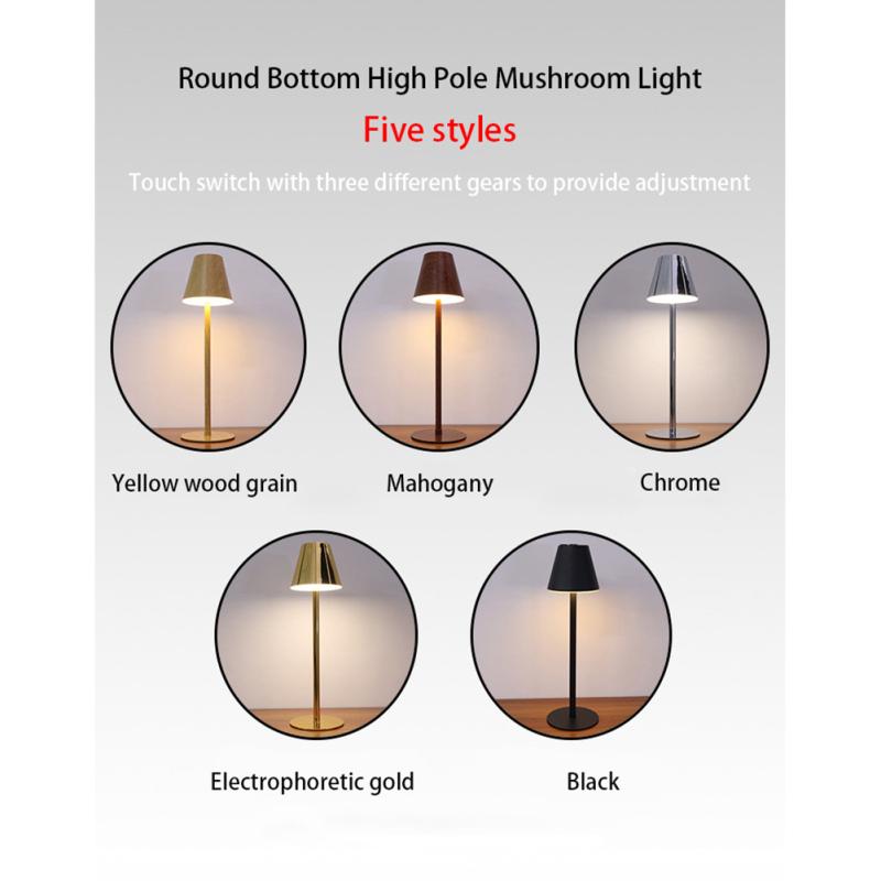 Светодиодная настольная лампа USB перезаряжаемая встроенная батарея 5200 мАч беспроводная декоративная настольная лампа для гостиницы