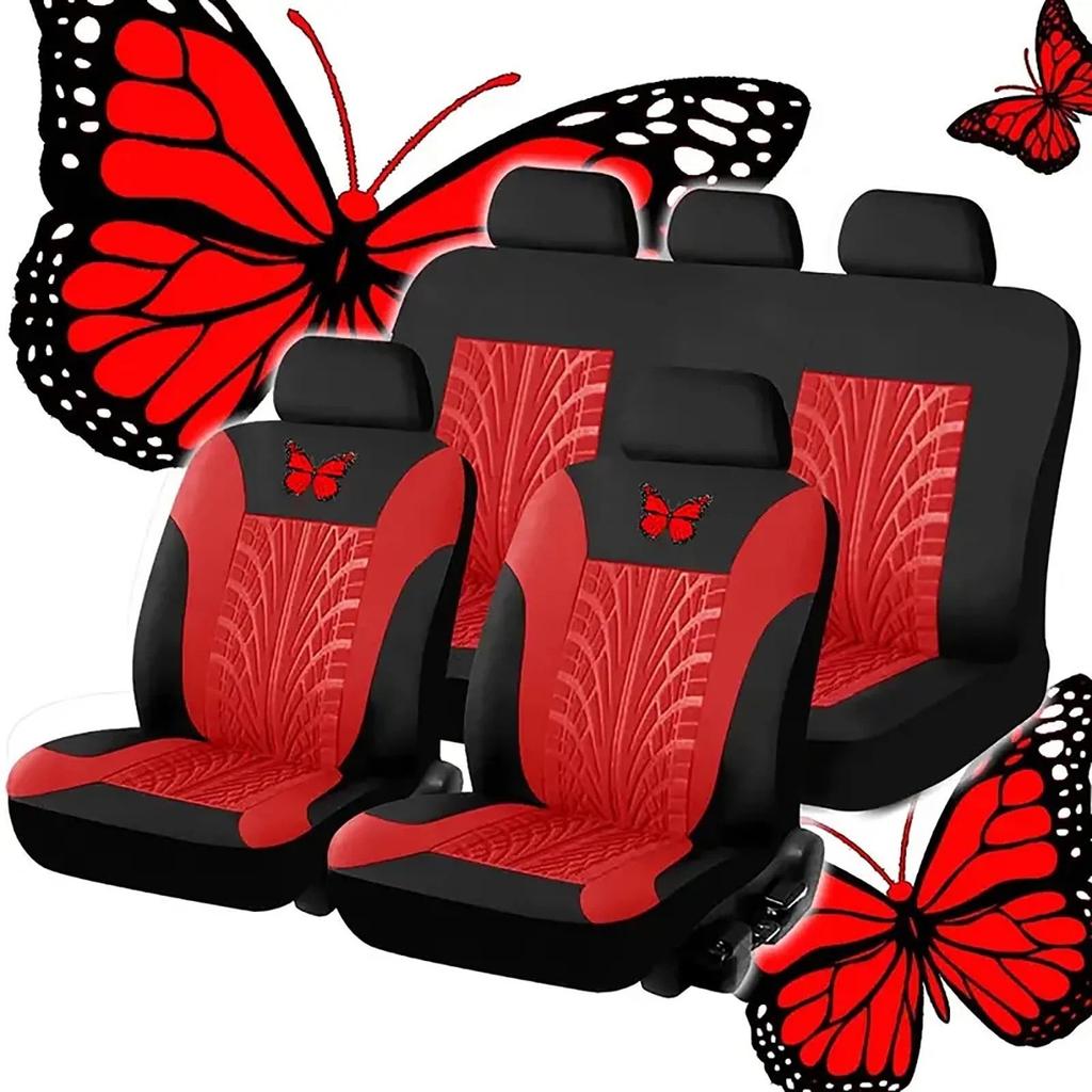 Four-piece Universal Car Seat Cover, Embroidered Car Seat Protector, Car Interior Accessories, Waterproof And Stylish Car Seat Cover