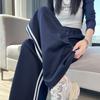 Women's High-Waist Striped Sweatpants - Slimming & Loose Fit for Autumn 2025