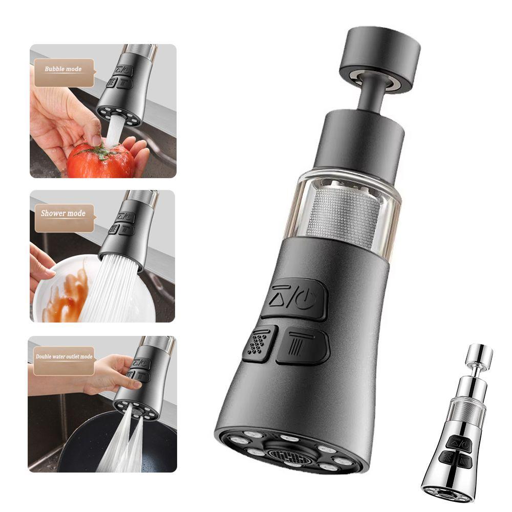 360° Rotate Kitchen Faucet Extender Splash Proof Washbasin Faucet Extender Universal