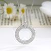 S925 Silver Women's Geometric Zircon Pendant Necklace