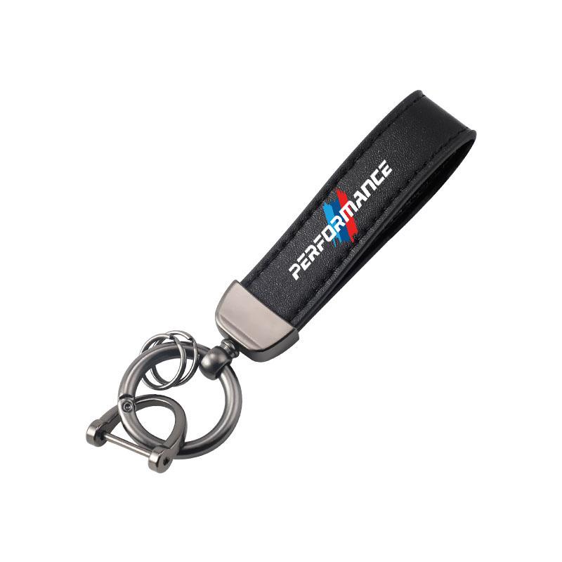 Leather Keychain Zinc Alloy Car Key Chain Ring Pendant Key Holder For BMW G01 G02 F22 F23 E46 E93 E39 G26 F01 F02 F06 Sticker cwsh87