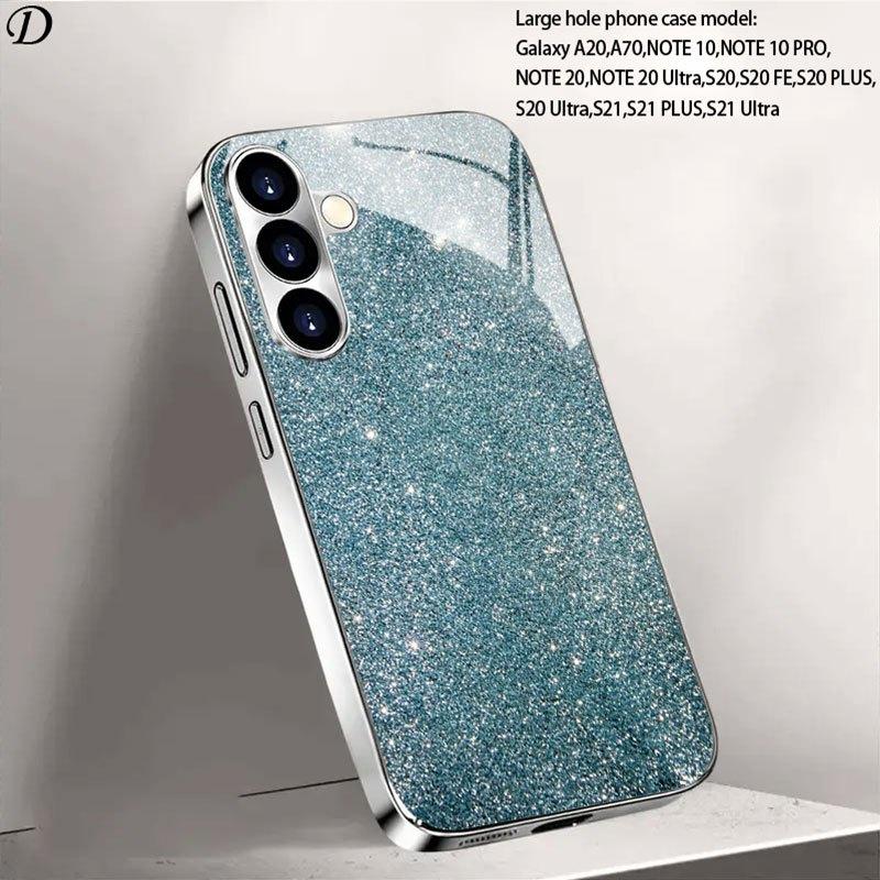 Гальванизированный золотой новый чехол для телефона для Samsung Galaxy S26 Ultra S25 Plus S24 S23 S22 fe закаленное стекло Художественные текстурные узоры