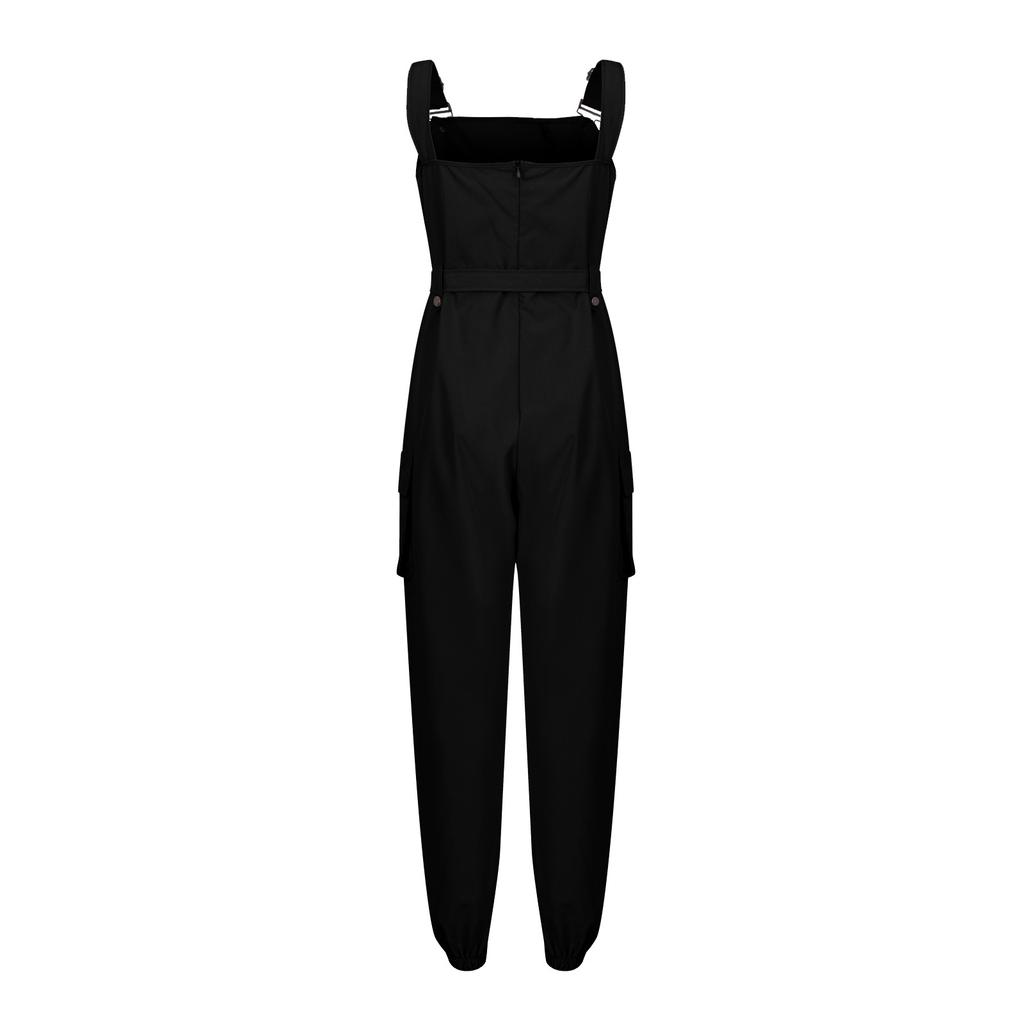 Женский модный повседневный праздничный комбинезон без рукавов с открытой спиной, летний комбинезон с камзолом