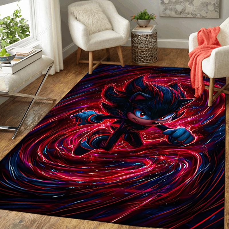1Pc Dark Sonic Rug, Office Carpet Indoor Outdoor Doormat, Non-Slip, Comfortable, Living, Christmas Halloween, Xmas Gift L1524