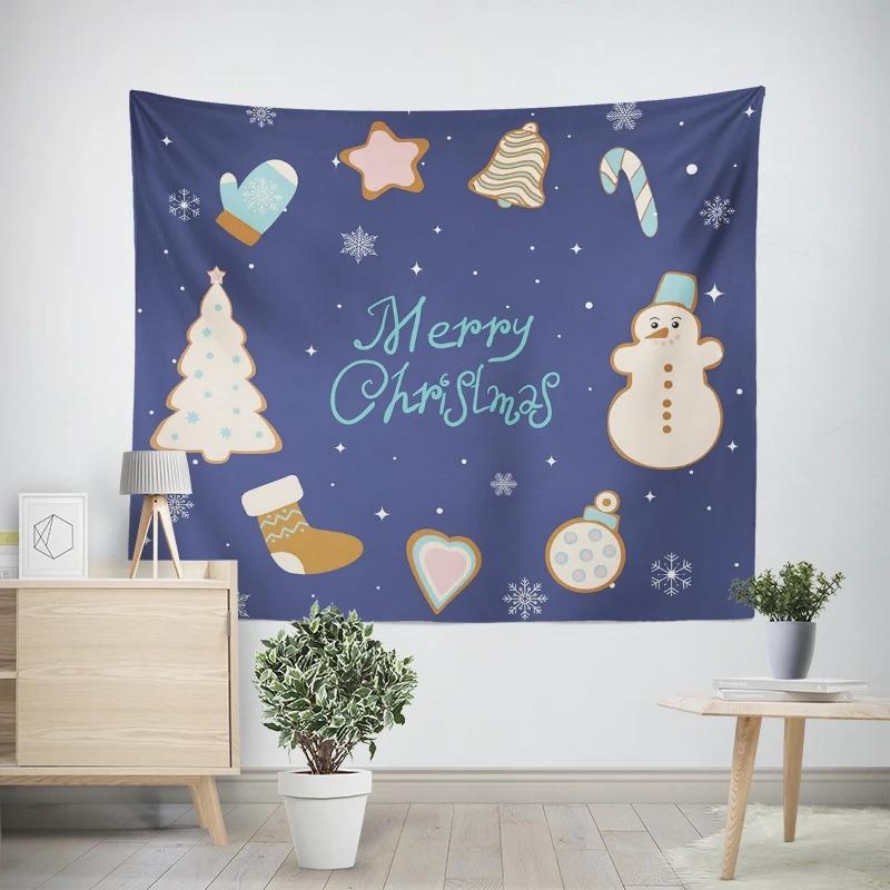 Рождество Новый год Конфеты Кофе Узор Гостиная Спальня Декоративный Гобелен