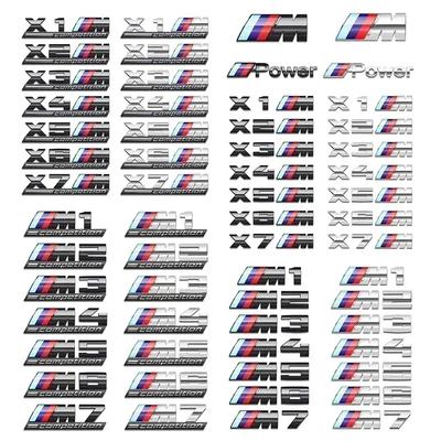 ABS Хром наклейка на задний багажник автомобиля стайлинг power competition для BMW M M1 M2 M3 M4 M5 M6 M7 X7M X2M X3M X4M X5M X6M
