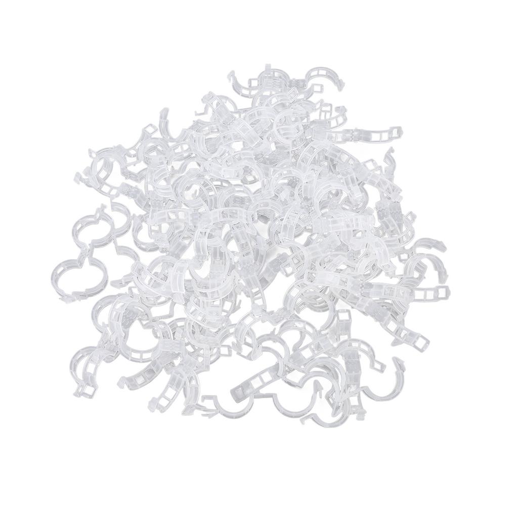 300 шт. Пластиковые клипсы для помидоров Хорошая фиксация Поддержка Многоразовые клипсы для поддержки растений для различных