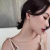 925  Silver CZ Star Moon Asymmetric Hoop Earrings for Women Girls Gold Silver Color Party Jewelry Gifts