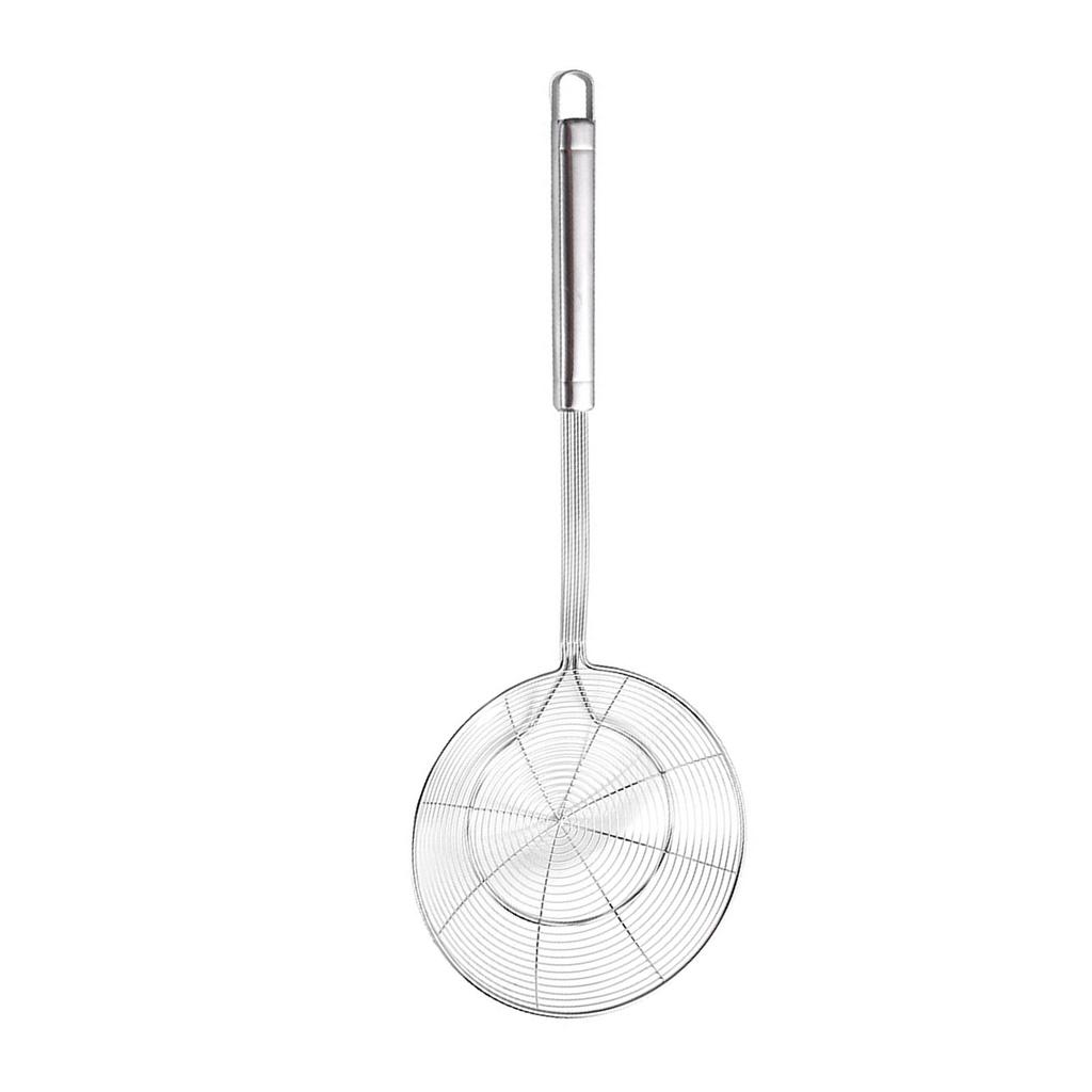 Stainless Steel Wire Skimmer Thickened and Reinforced Noodles Pasta Filter Spoon for Home Kitchen
