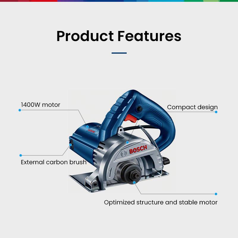 Bosch GDC 140 Машина для резки мрамора 1400 Вт Многофункциональная ручная электрическая дисковая пила для плитки, бетона, мрамора, кирпичной стены Без пильных полотен