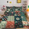 Рождественская печать 3D-печать Полиэстеровая наволочка Пододеяльник Набор из двух или трех предметов