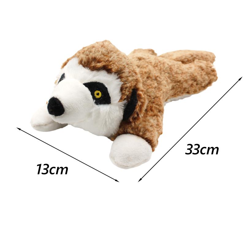 Plush Non Toxic Dog Chew Toys Clean Teeth Pet Toy for Small Medium Dogs Squeak Honey Badger Pug Puppy mascotas Accessories Stuff