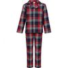 Childrens/Kids Tartan Long Pajamas Set