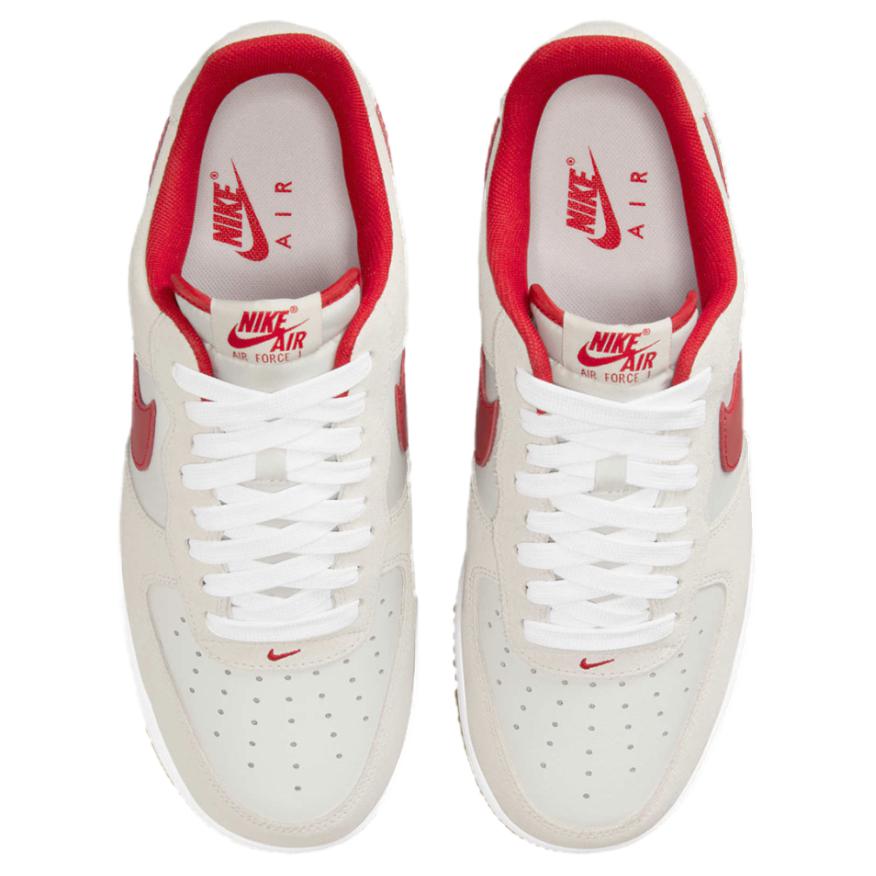 Nike Air Force 1 07 LV8 Photon Dust Varsity Red Unisex Sneakers White Summit-White Gum-Yellow IB6388-101