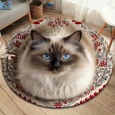 Круглый ковер Vortex Crossing Gate, Ковер для гостиной, спальни, дивана, игровой комнаты, Декор, Нескользящий коврик для пола