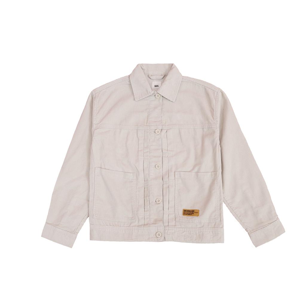 Vans Куртка с принтом медведя для работы Джинсовая куртка унисекс Белая VN0A54MA2N1