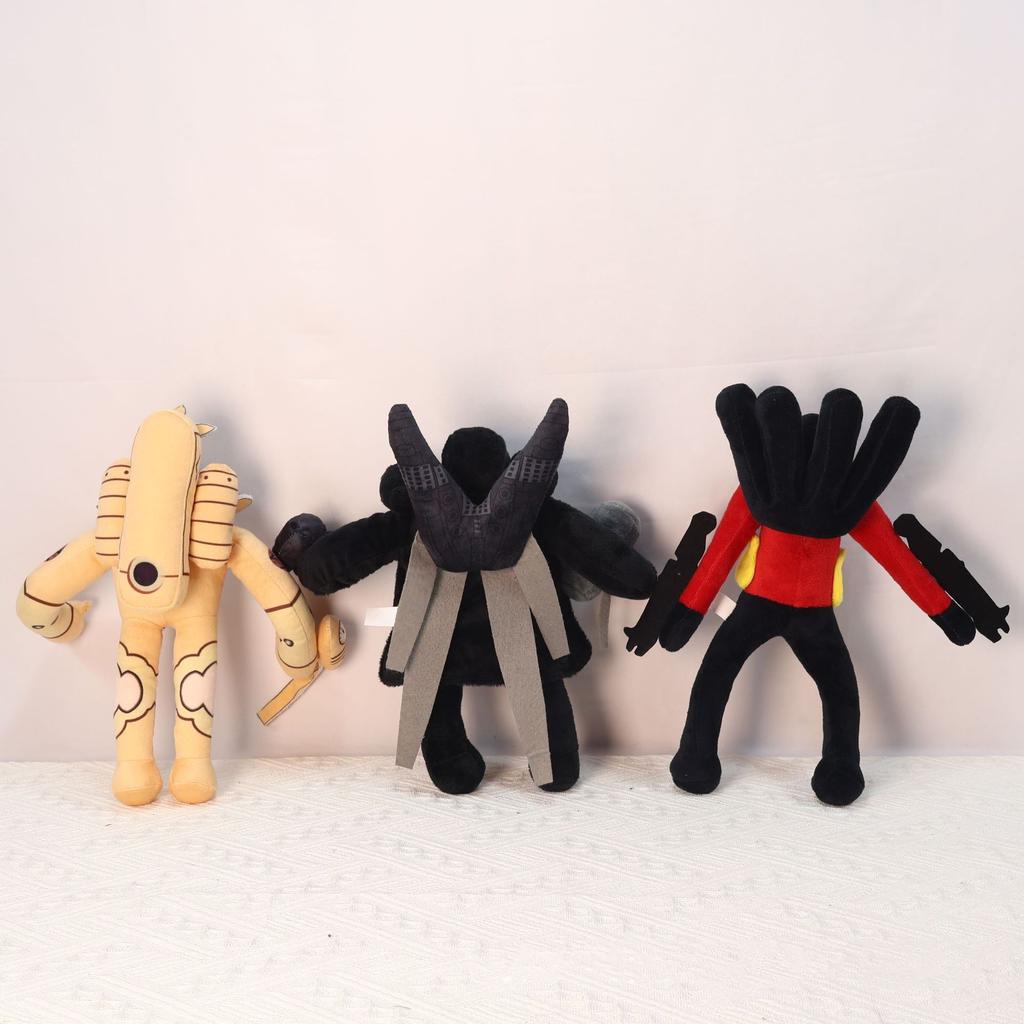 3pcs Rocket Combination Skibidi Toilet Speakerman Plush Toys Skibidi Toilet Cotton Plush Toy
