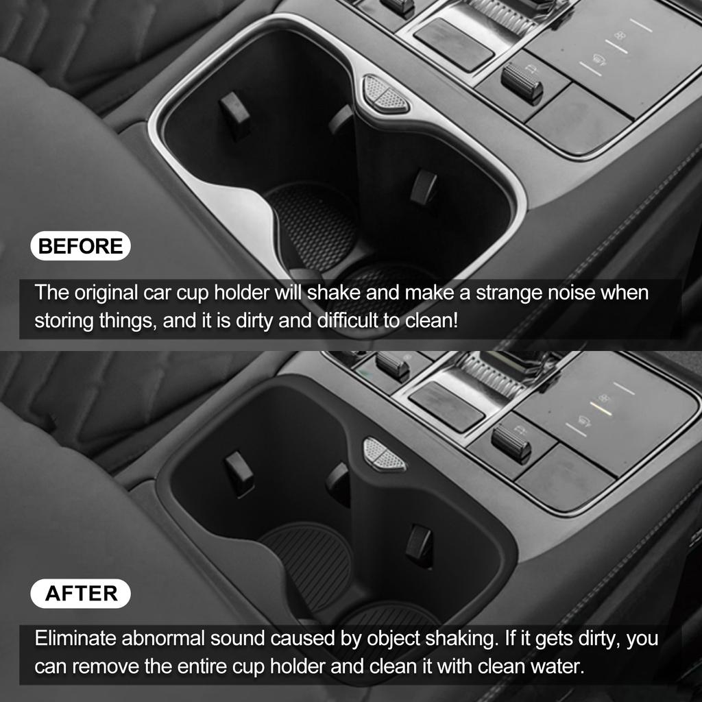 Правый руль для BYD Sealion 7 2025 2025+ TPE Вставка подстаканника Коробка для стаканов Амортизирующая подставка Аксессуары для интерьера автомобиля