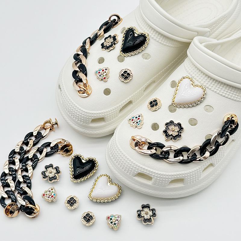Милые пряжки для обуви Crocs в виде морских звезд и ракушек из смолы с высококачественными цветочными аксессуарами
