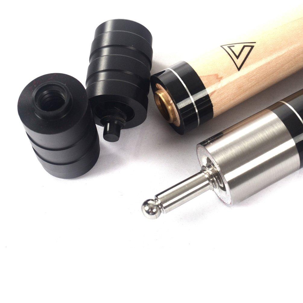 Cuesoul 57-inch 21 oz Quick Release Joint Cue Stick + Cleaning Towel + Joint Protector (CSPC010)