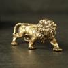 Antique Bronze Lion Statue Small Ornaments Solid Copper Mountain Lions Miniature Figures Brass Sculpture Crafts Decor