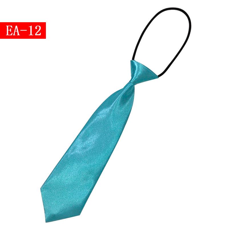 Детский однотонный маленький галстук для мальчиков и девочек, простой, короткий, эластичный, для малышей, детей, учеников начальной школы