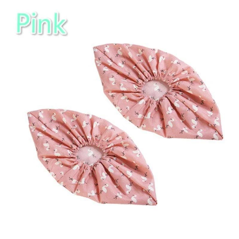 New 1 Pair Home Washable Elastic Adult Dustproof Cloth Shoe Covers Indoor Use Student Computer Rooms Cafes Fabric Foot Covers