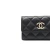 Chanel Logo Quilted Calfskin Card Holder Women Accessories Black AP4905-B22098-94305