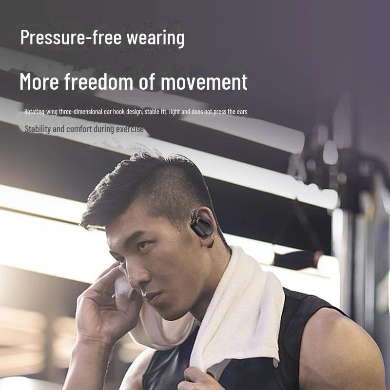Ear-Hook Wireless Sports Headset with Air Conduction and Noise Reduction