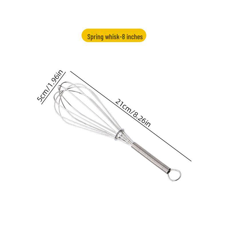 Ручной венчик для взбивания яиц и вспениватель молока из нержавеющей стали