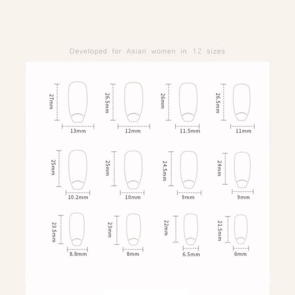 Длинные накладные ногти балерины, французские кончики ногтей, модные ногти для женщин и девочек