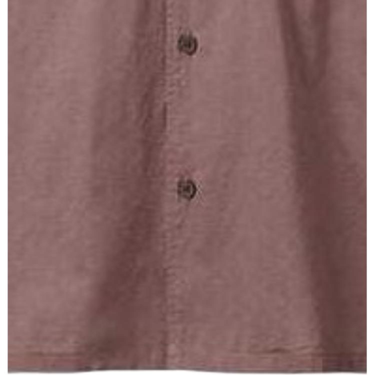 Uniqlo SS24 Серия U Однотонная Рубашка на Пуговицах с Длинным Рукавом Мужские рубашки Коричневый 464936-36