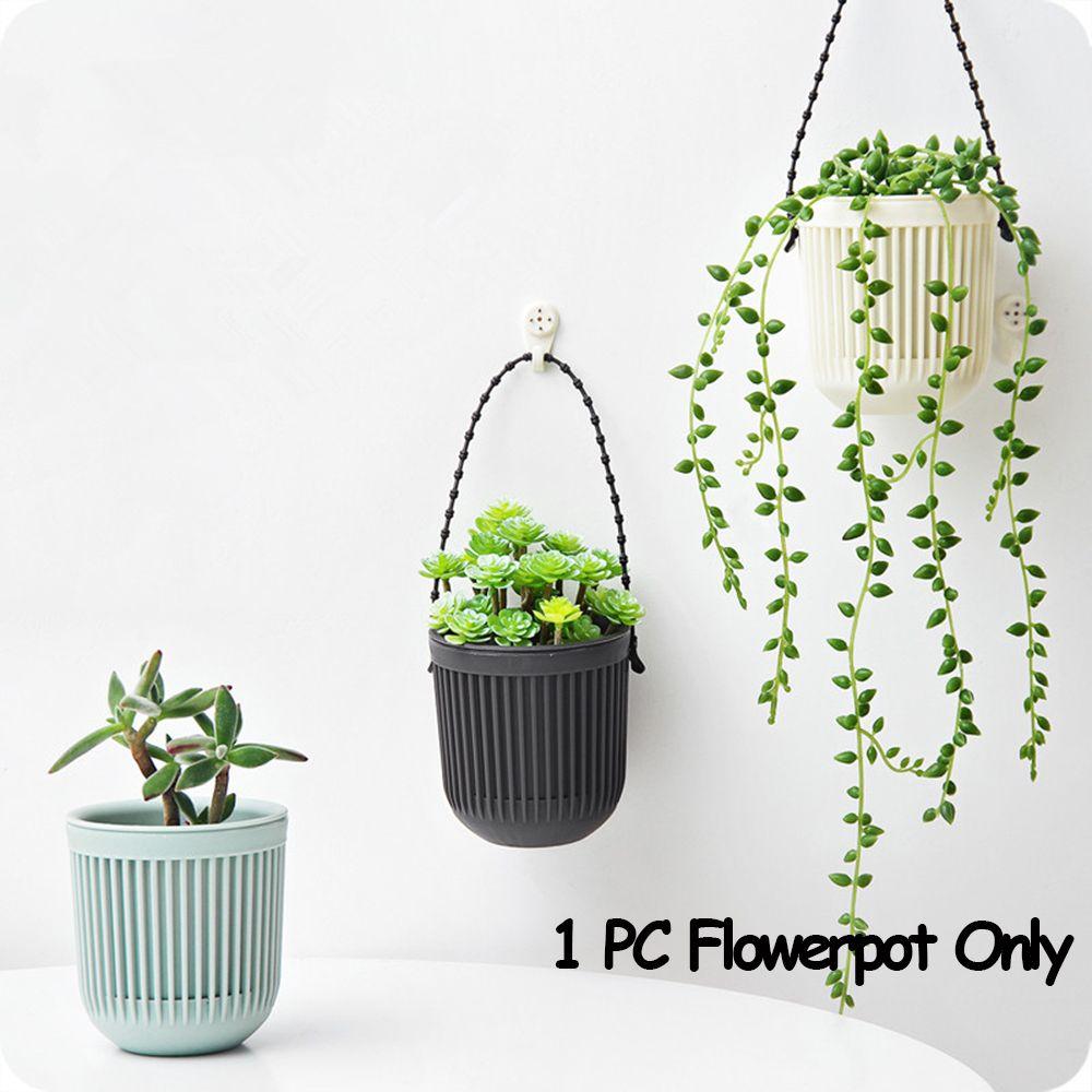 1 PC Colorful Planter Home Decor Hanging Flowerpot Double-layer Garden Pot Plants Holder
