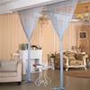 Door String Curtain 300cmX300cm Shiny Tassel Flash Line Door Window Curtain Valance Divider Decorative for Party Bedroom Wedding