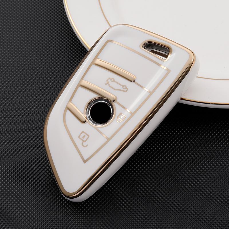 TPU Car Remote Key Case Cover Shell Holder Fob Keychain For BMW X1 X3 X5 X6 X7 1 3 5 6 7 Series G20 G30 G11 F15 F16 G01 G02 F48
