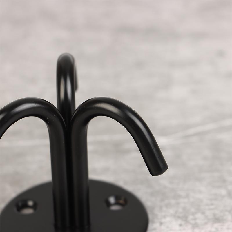 4 шт. Черный нержавеющая сталь верхний крючок настенный мешок потолочный вентилятор лампа крышный вентилятор U-образные крючки