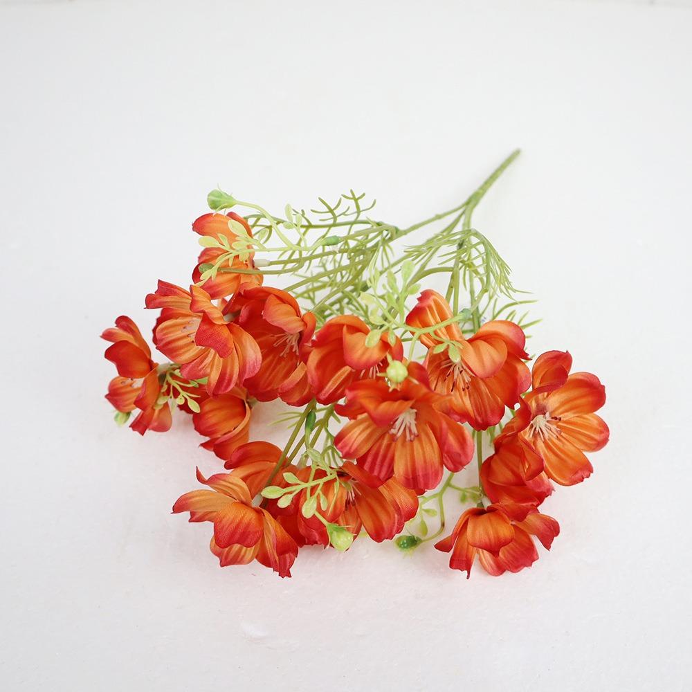 New Silk Cloth Fake Flower DIY Floral Materials Soft Flower Bouquet Realistic Chrysanthemum Valentine's Day Gift