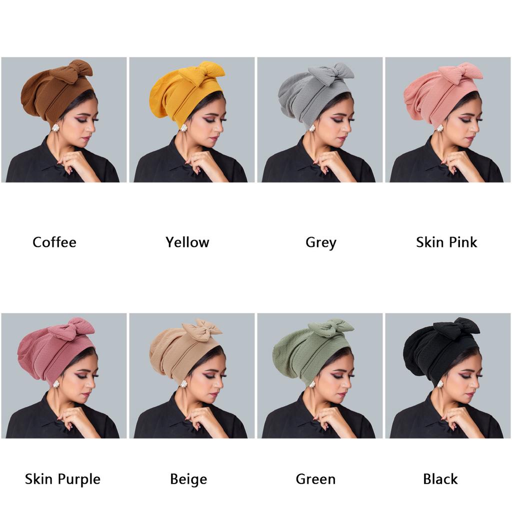 Женский хиджаб однотонный мусульманский тюрбан боннет с цветочным декором Рамадан головной платок шарф индийская шляпа