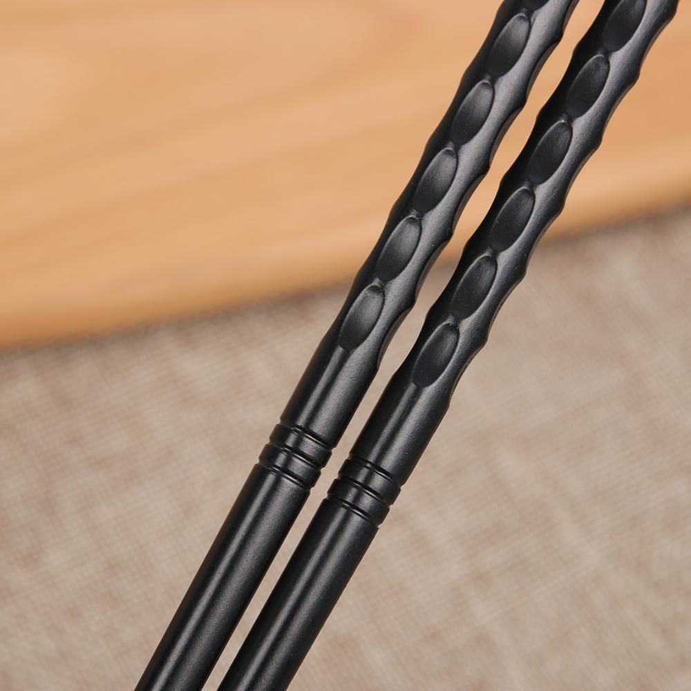 1 пара китайских портативных нескользящих палочек для суши из сплава