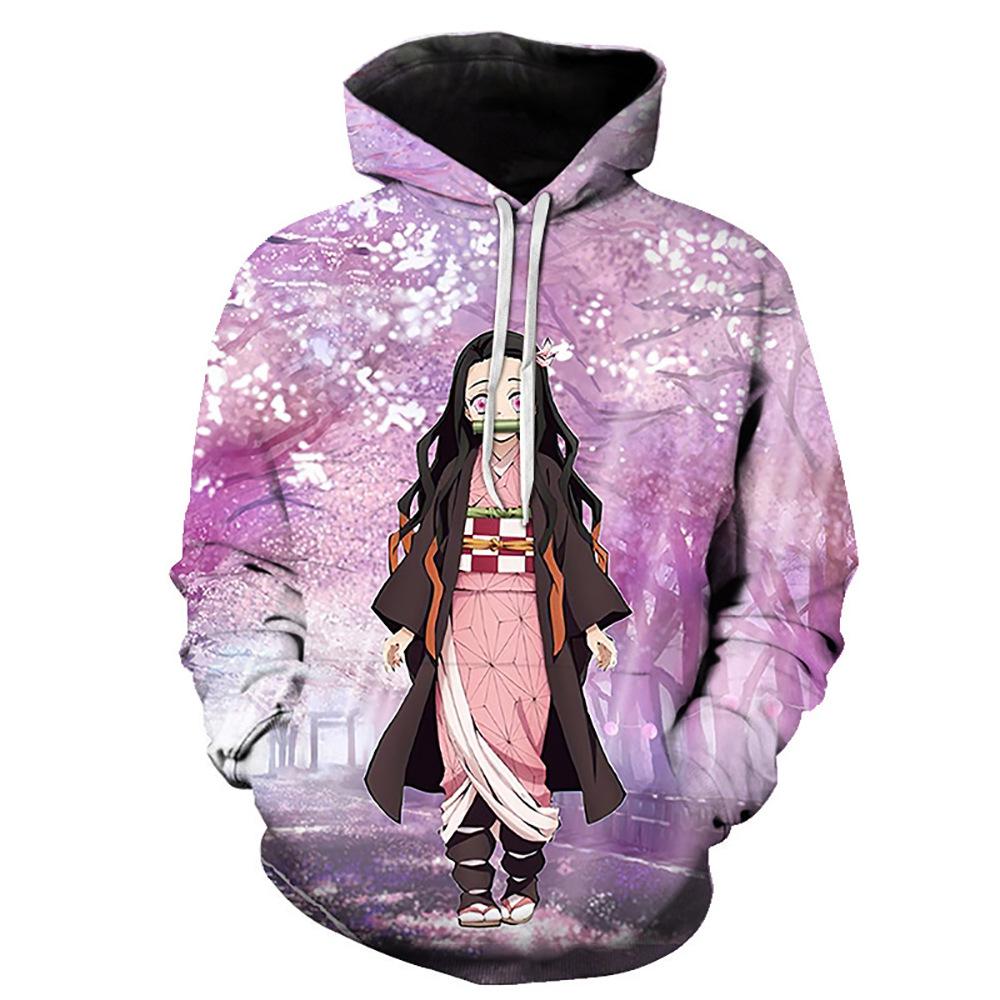 Аниме Demon Slayer Series 3D Printed Man's Spring New Style Hooded Long Sleeve Hoodie Fashion Casual Cotton Pullover Clothing