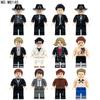 M8145 Кино Город Черный Тиран Банда Черный Костюм Фигурка Блочный Конструктор Мелкие Детали Сборка Сцена Игрушка