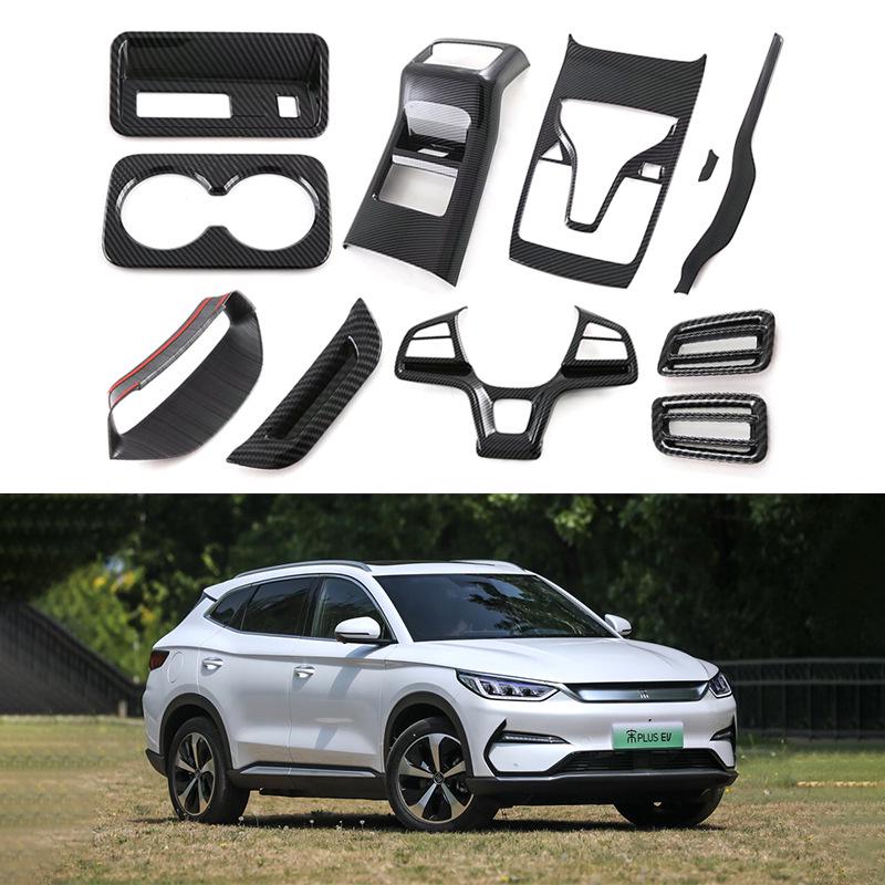 Fits BYD Song and BYD Song Plus: Steering Wheel, Air Vent, Dashboard, and Center Console Interior Decorations.