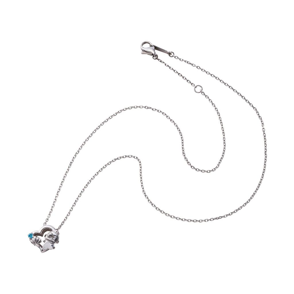 Ожерелье HANGYODON 40 см Sanrio Characters Open Heart Seashell Shell Hapidanbui из хирургической нержавеющей стали 925 пробы с кубическим цирконием и родиевым покрытием