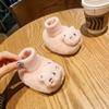 Удобная обувь детская обувь носки с мягкой подошвой плюшевая обувь для малышей для мальчиков и девочек мультяшные защитные носки для детских ножек zapatillas