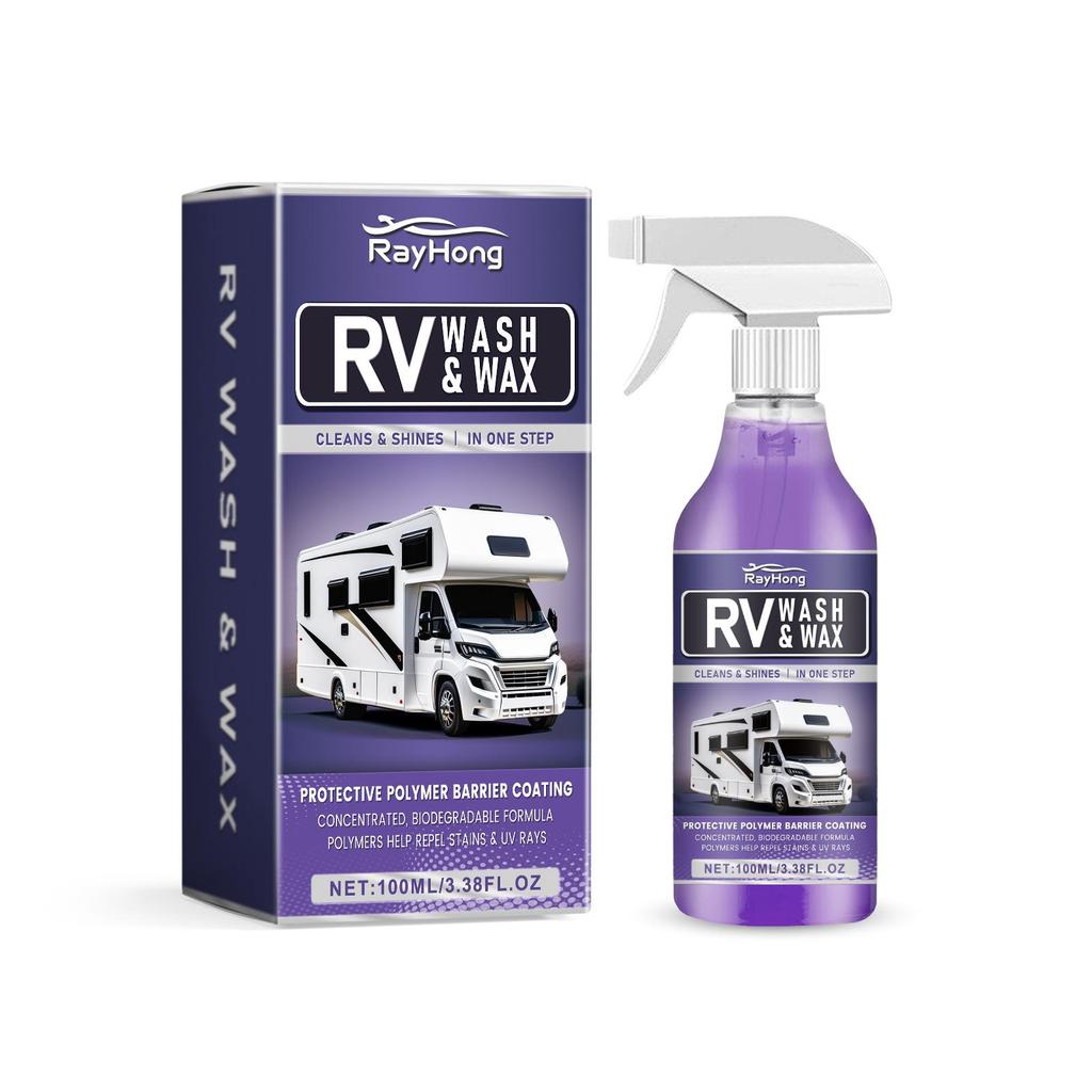 RAYHONG RV Cleaning Solution One-step Cleaning Easily Removes Stains, Shines Like New, UV Protection Coating Agent 100ml